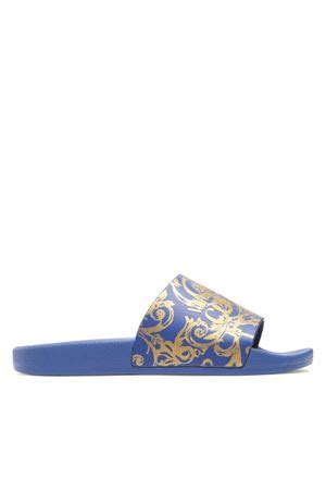 ciabatte versace verdi|Ciabatte con logo in Multicolore .